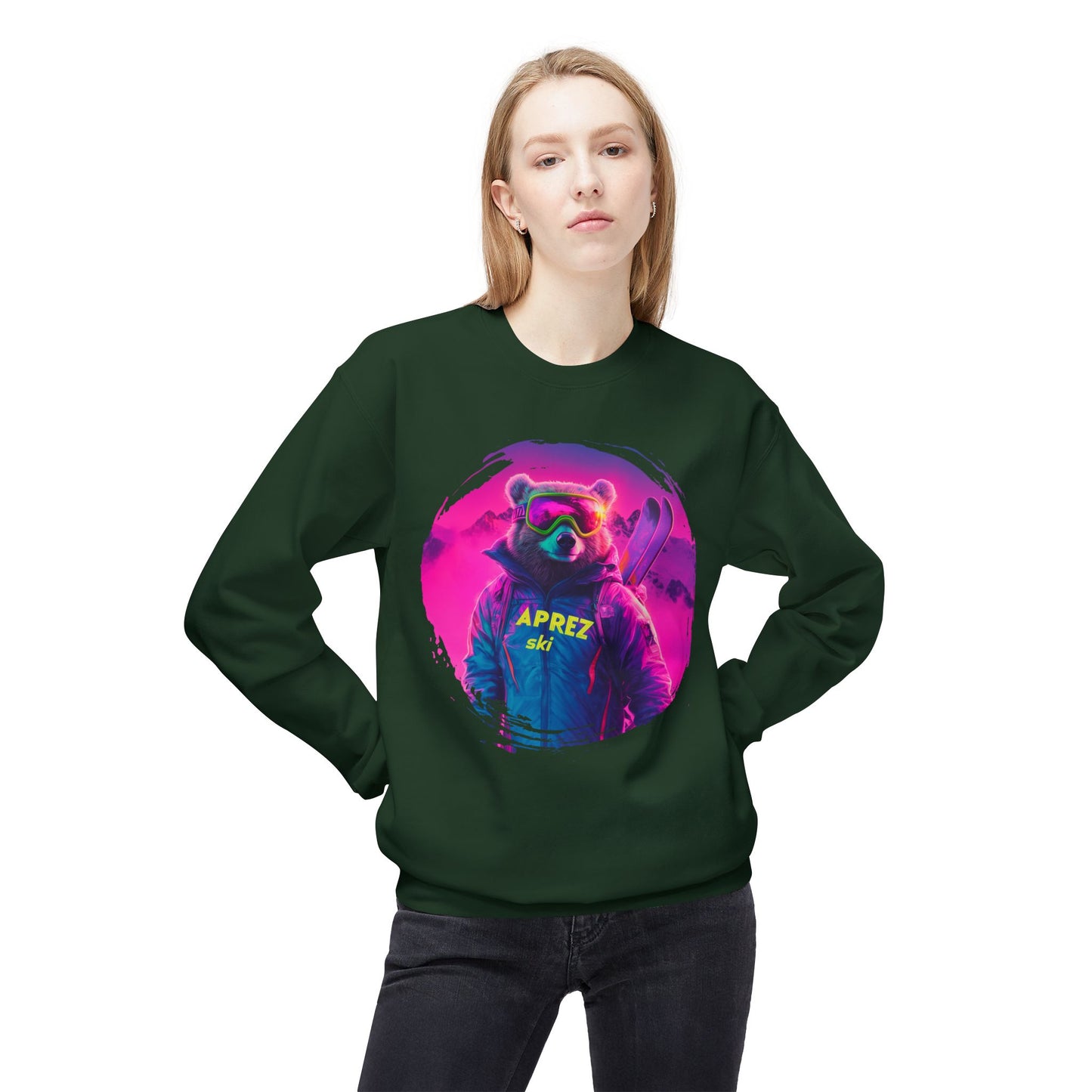 Neon Bear - Aprez Ski Fleece Sweatshirt