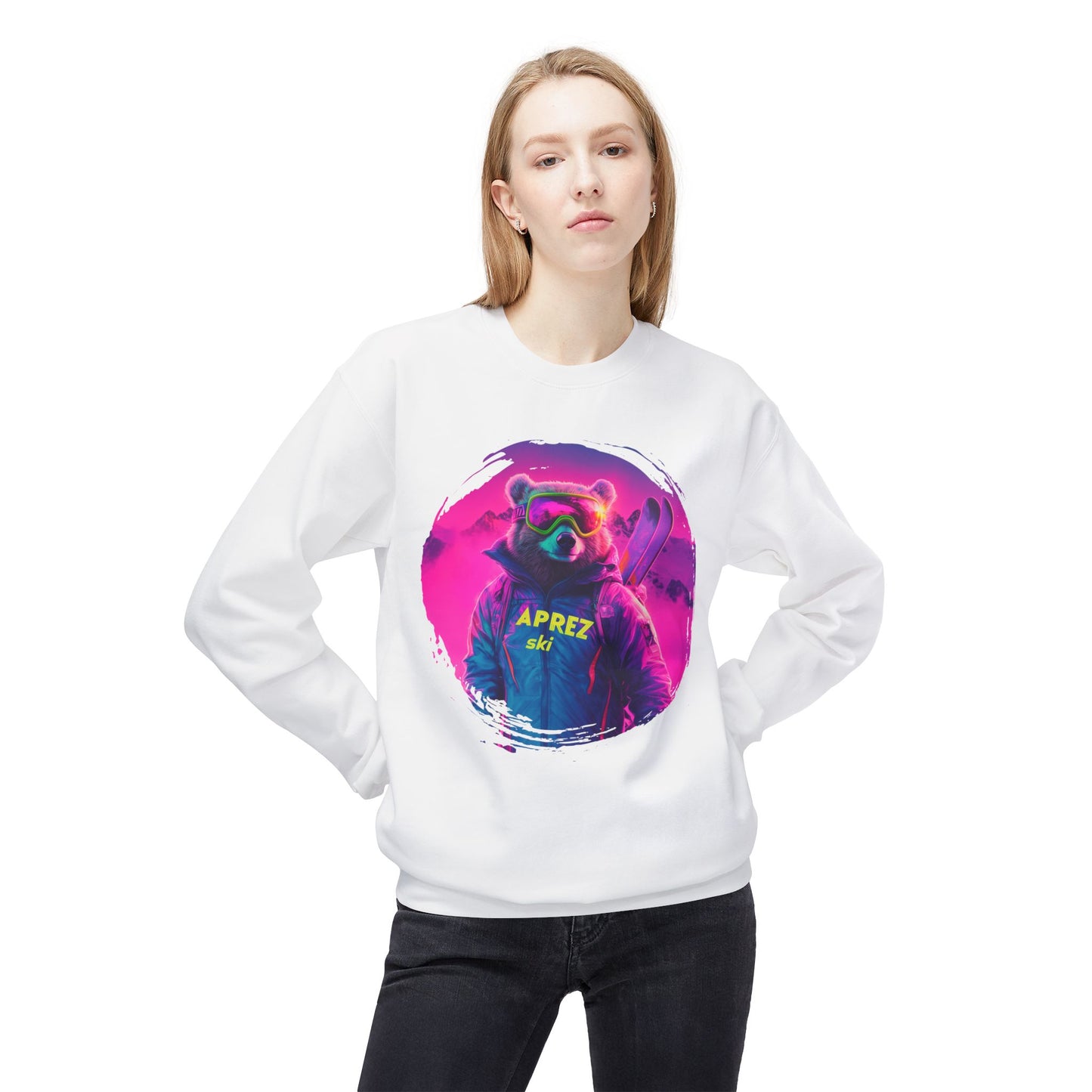 Neon Bear - Aprez Ski Fleece Sweatshirt