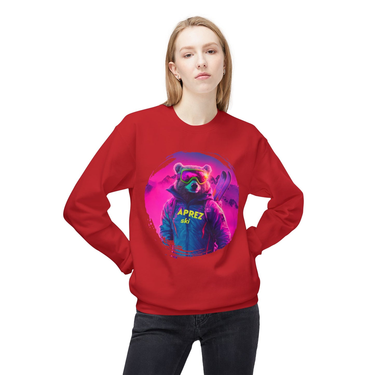 Neon Bear - Aprez Ski Fleece Sweatshirt