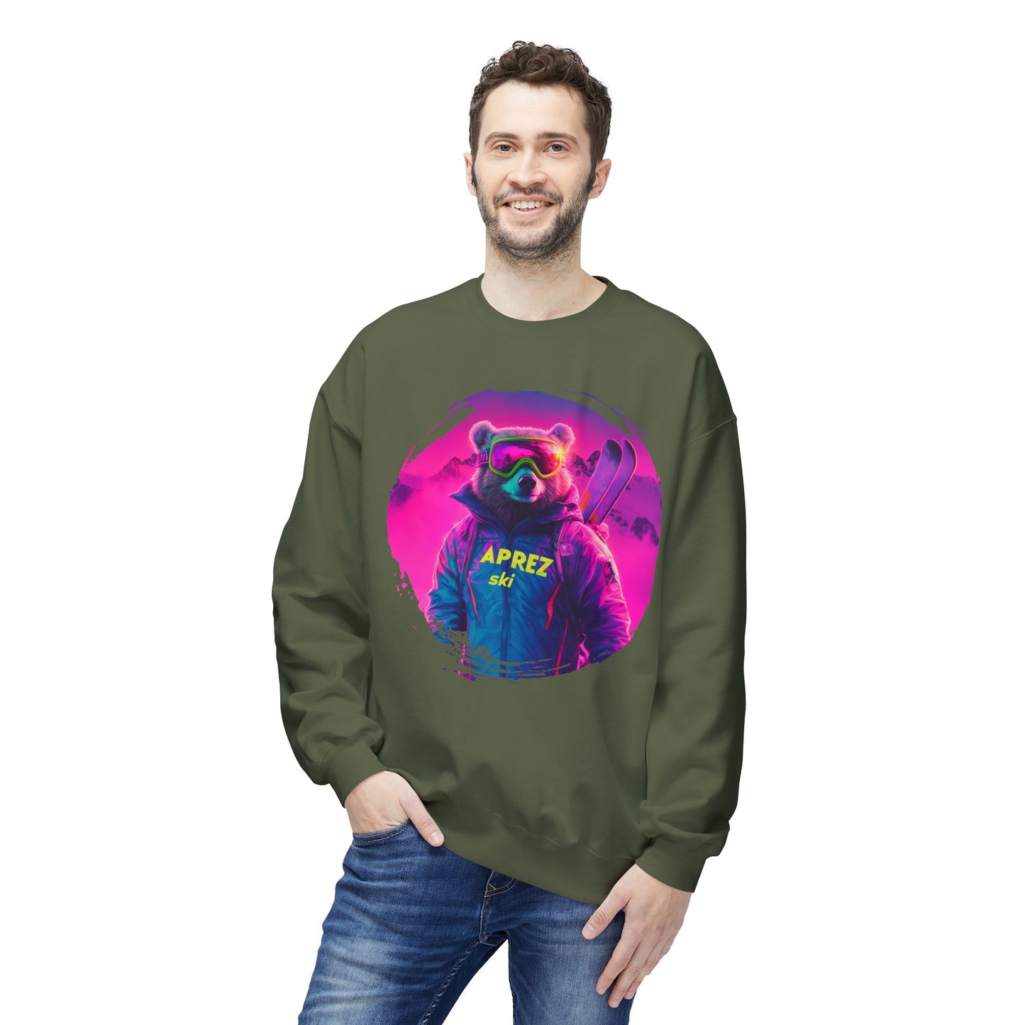 Neon Bear - Aprez Ski Fleece Sweatshirt